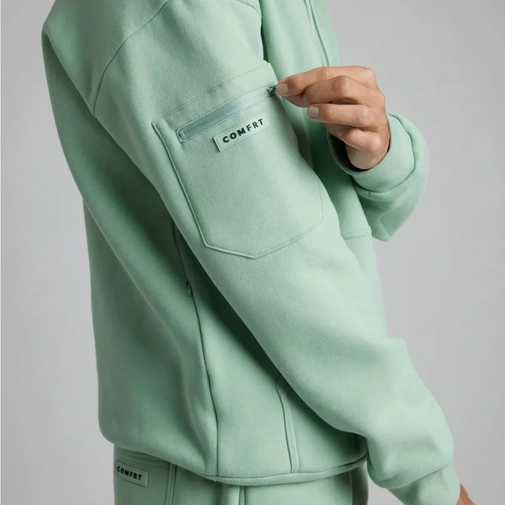 Comfrt airplane mode Hoodie in Aloe - Picture 3 of 10